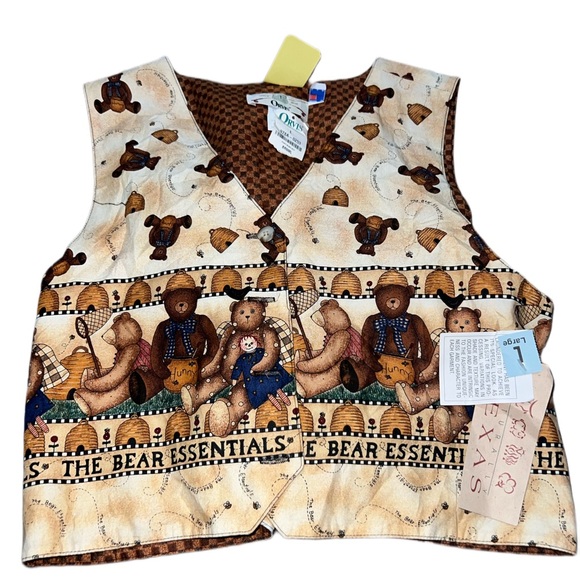 Orvis Sweaters - Cute bear vest brand new with tags vintage